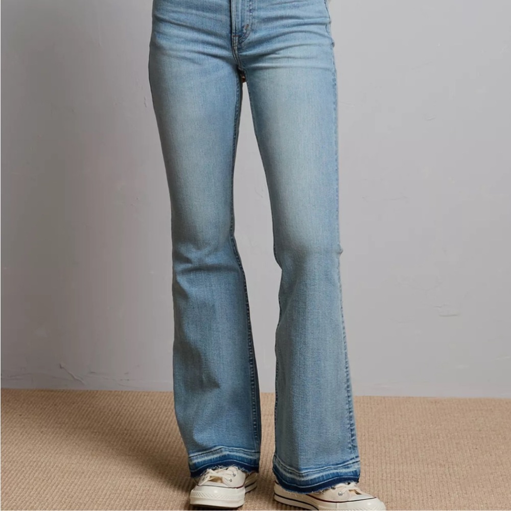 American Eagle Outfitters Light Blue Flare Jeans